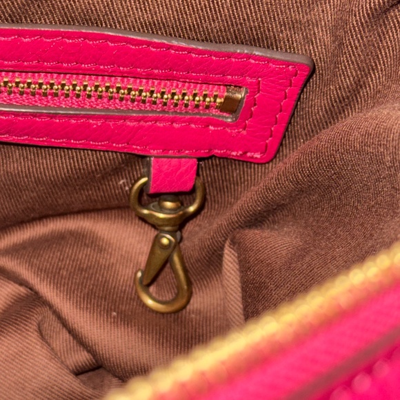 Lauren by Ralph Lauren Fuschia Pink Leather Satchel RARE HTF - Picture 14 of 16